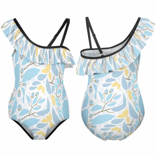 Flounce One-Piece Swimsuit for Girls