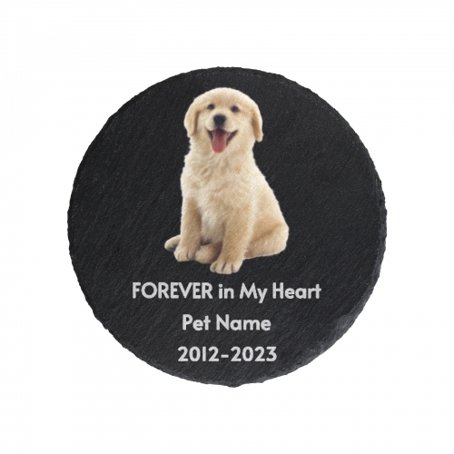 Round Pet Memorial Stone