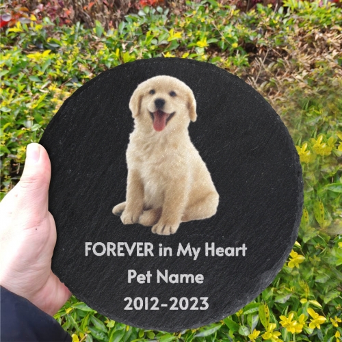 Round Pet Memorial Stone