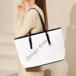 Leather Tote Bag-Large (Front&Back Printing) (1651)