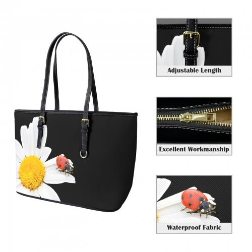 Leather Tote Bag-Large (Front&Back Printing) (1651)
