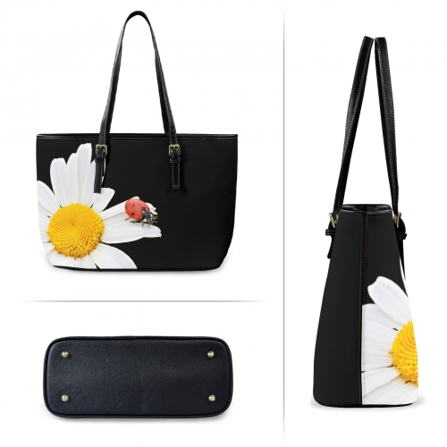 Leather Tote Bag-Large (Front&Back Printing) (1651)