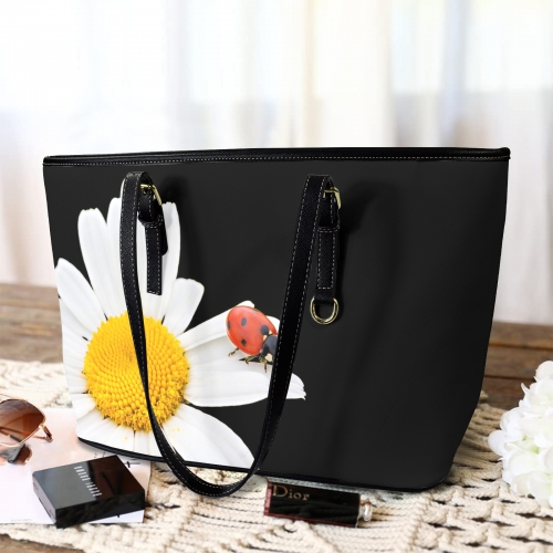 Leather Tote Bag-Large (Front&Back Printing) (1651)