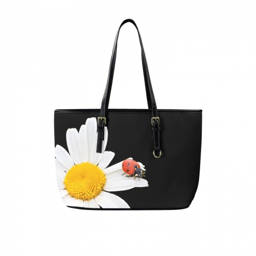 Leather Tote Bag-Large (Front&Back Printing) (1651)