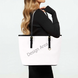 Leather Tote Bag-Small (Front&Back Printing) (1651)