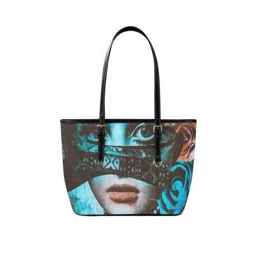 Leather Tote Bag-Small (Front&Back Printing) (1651)