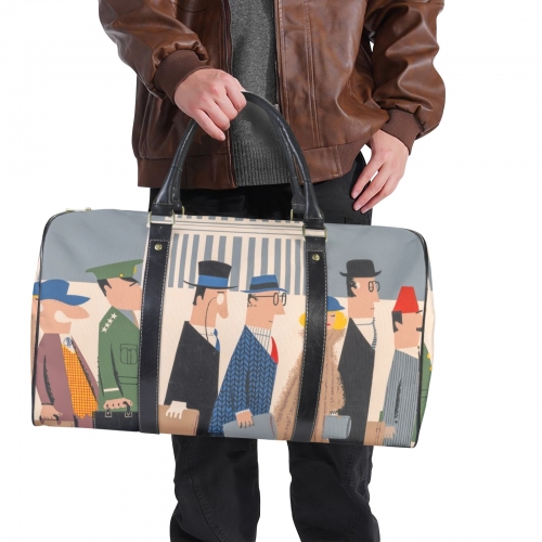 Large Capacity Travel Bag-Large (Black Long Patch) (1736)