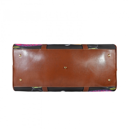 Large Capacity Travel Bag-Large (Brown Long Patch) (1736)