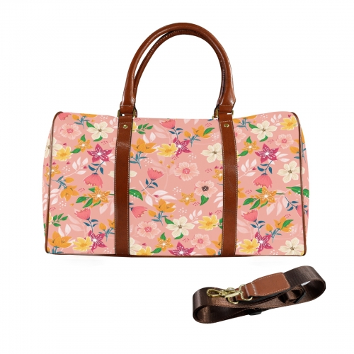 Large Capacity Travel Bag-Small (Brown Long Patch) (1736)