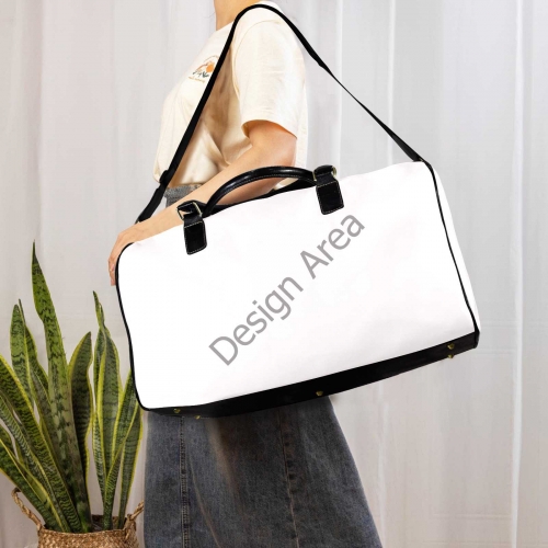 Large Capacity Travel Bag-Large (Black Short Patch) (1737)