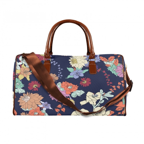 Large Capacity Travel Bag-Large (Brown Short Patch) (1737)