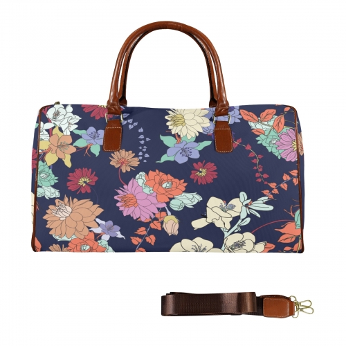 Large Capacity Travel Bag-Large (Brown Short Patch) (1737)