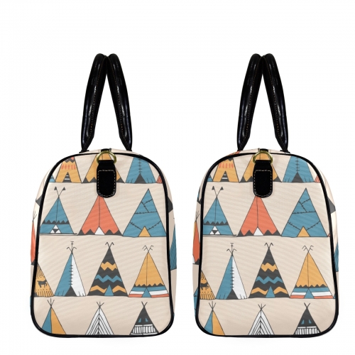 Large Capacity Travel Bag-Small (Black Short Patch) (1737)