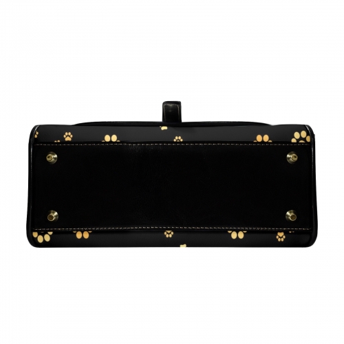 Multi-Function Leather Satchel-Black (Model 1739)