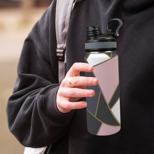 Insulated Water Bottle with Dual-Use Lid (18oz)