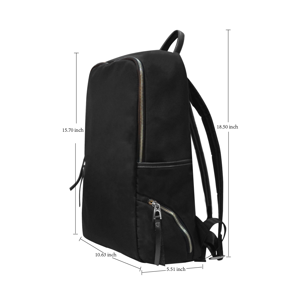 Black Silhouette Slim Backpack