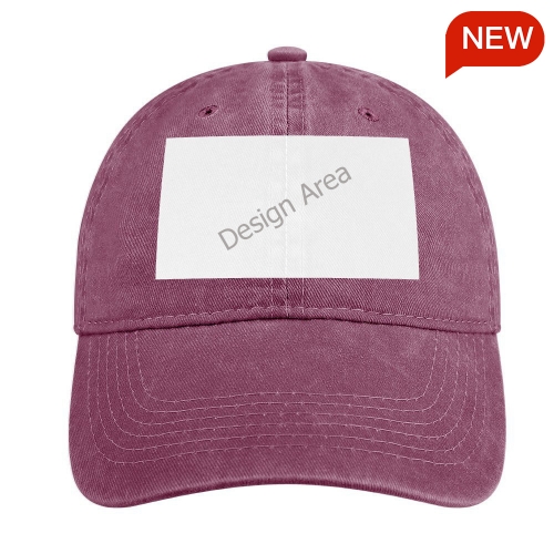Curved Denim Trucker Hat