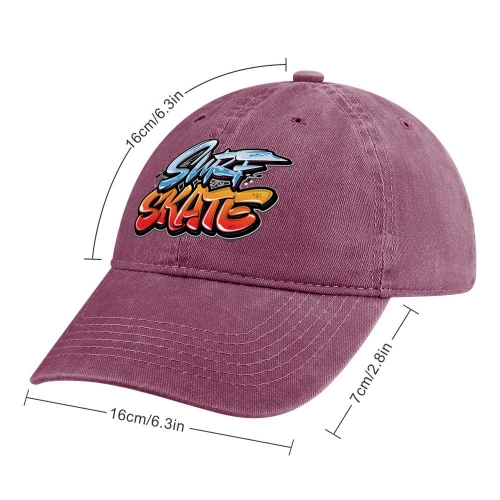 Curved Denim Trucker Hat