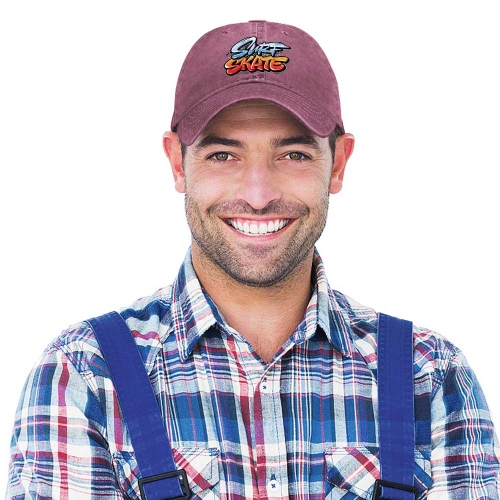 Curved Denim Trucker Hat