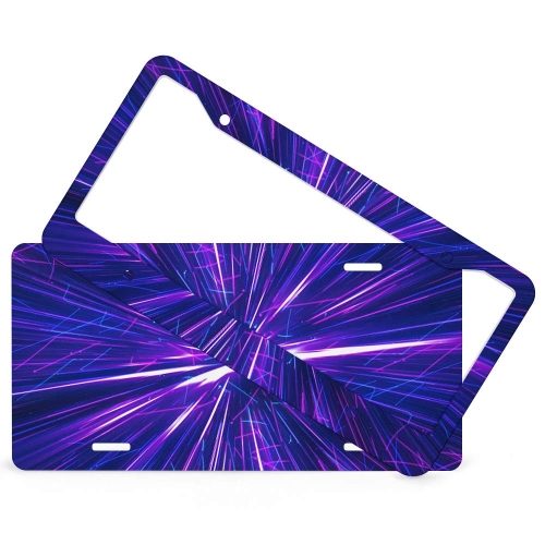 License Plate (4 Round Holes)