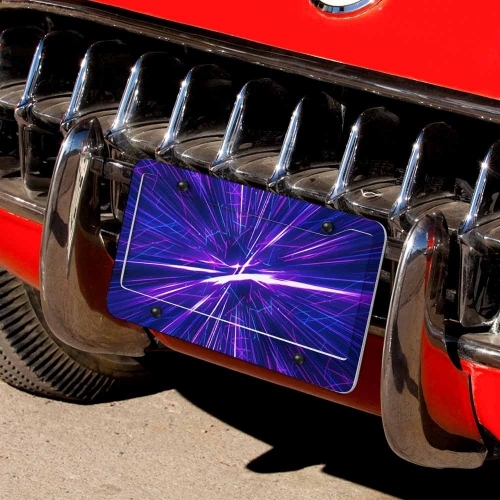 License Plate (4 Round Holes)