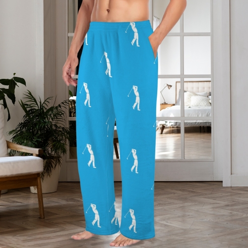 Men's Coral Fleece Pajama Trousers (Model L76)