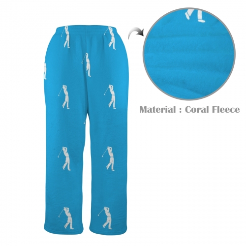 Men's Coral Fleece Pajama Trousers (Model L76)