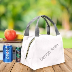 Portable Lunch Bag-Grey Handle (Model 1742)