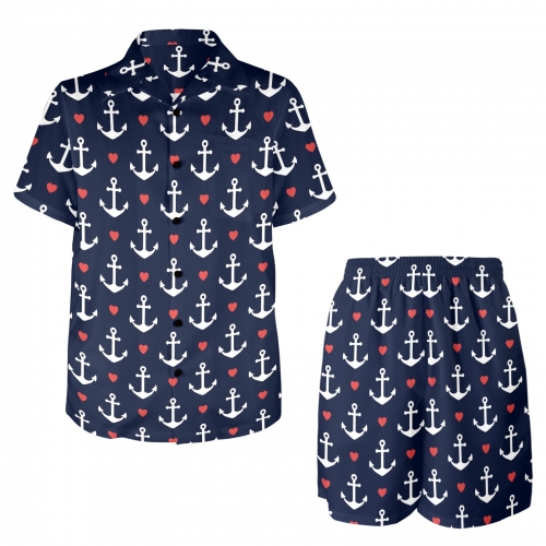 Men's Shirt and Shorts Outfit with Pocket (Set 26)