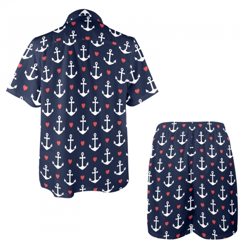 Men's Shirt and Shorts Outfit with Pocket (Set 26)