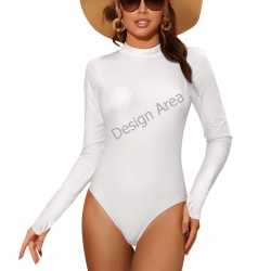 Backless Long Sleeve One-Piece Swimsuit (Model S60)