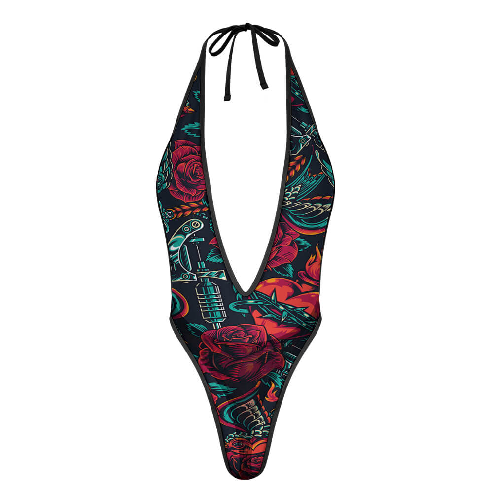 Women's Sexy Deep-V One-Piece Underwear