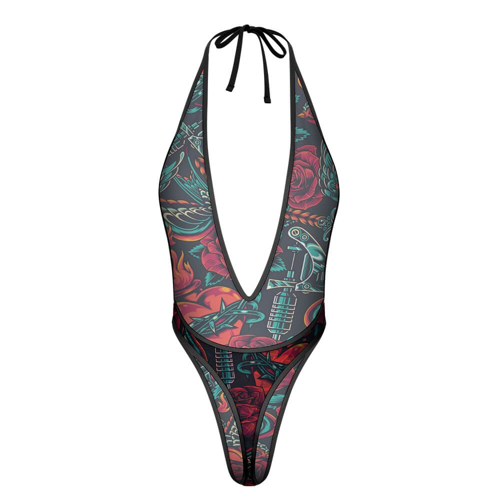 Women's Sexy Deep-V One-Piece Underwear