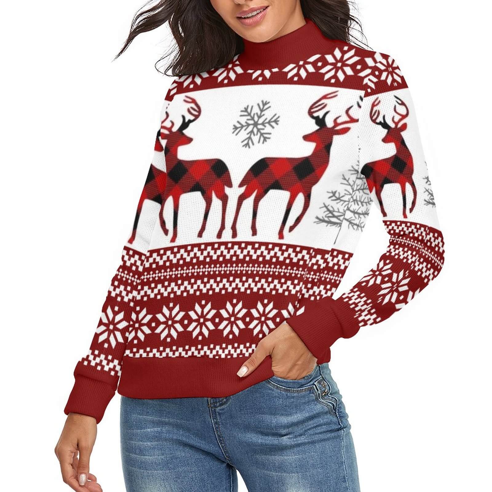 Women's High Neck Sweater