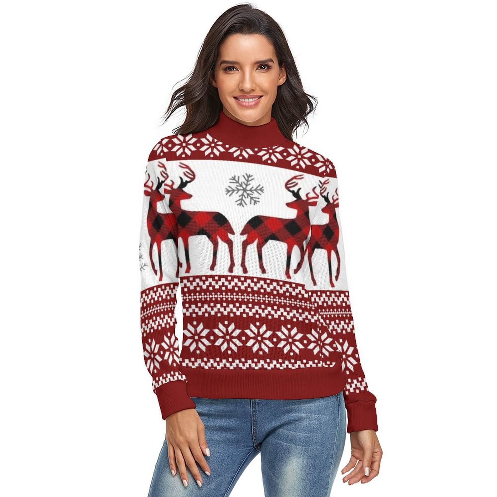 Women's High Neck Sweater