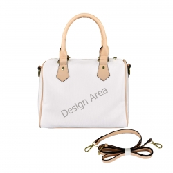 Boston Handbag-Khaki Handle (Model 1746)