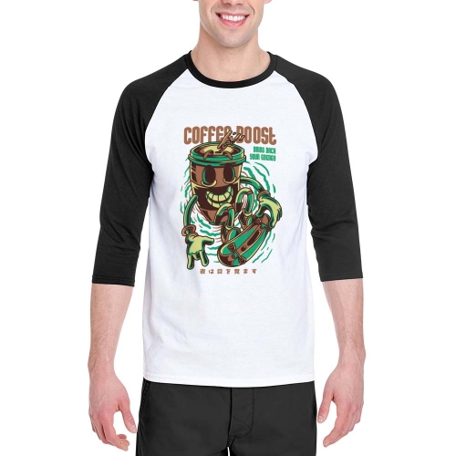 Men's Three Quarter Sleeve T-Shirt