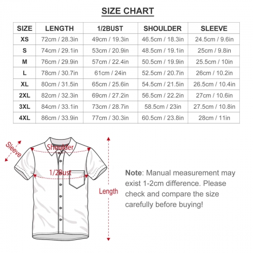 Men's Mock Linen Short Sleeve Shirt (B339)