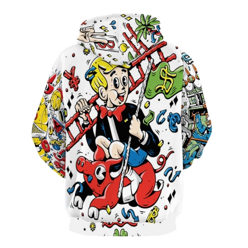 Double-Layer Hood All-Over Print Adult Hoodie