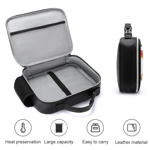 Lunch Bag with Detachable Buckled Handle