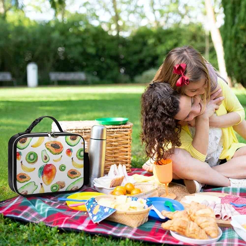 Lunch Bag with Detachable Buckled Handle