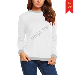 All Over Print Crewneck Sweatshirt for Women (Model H18)