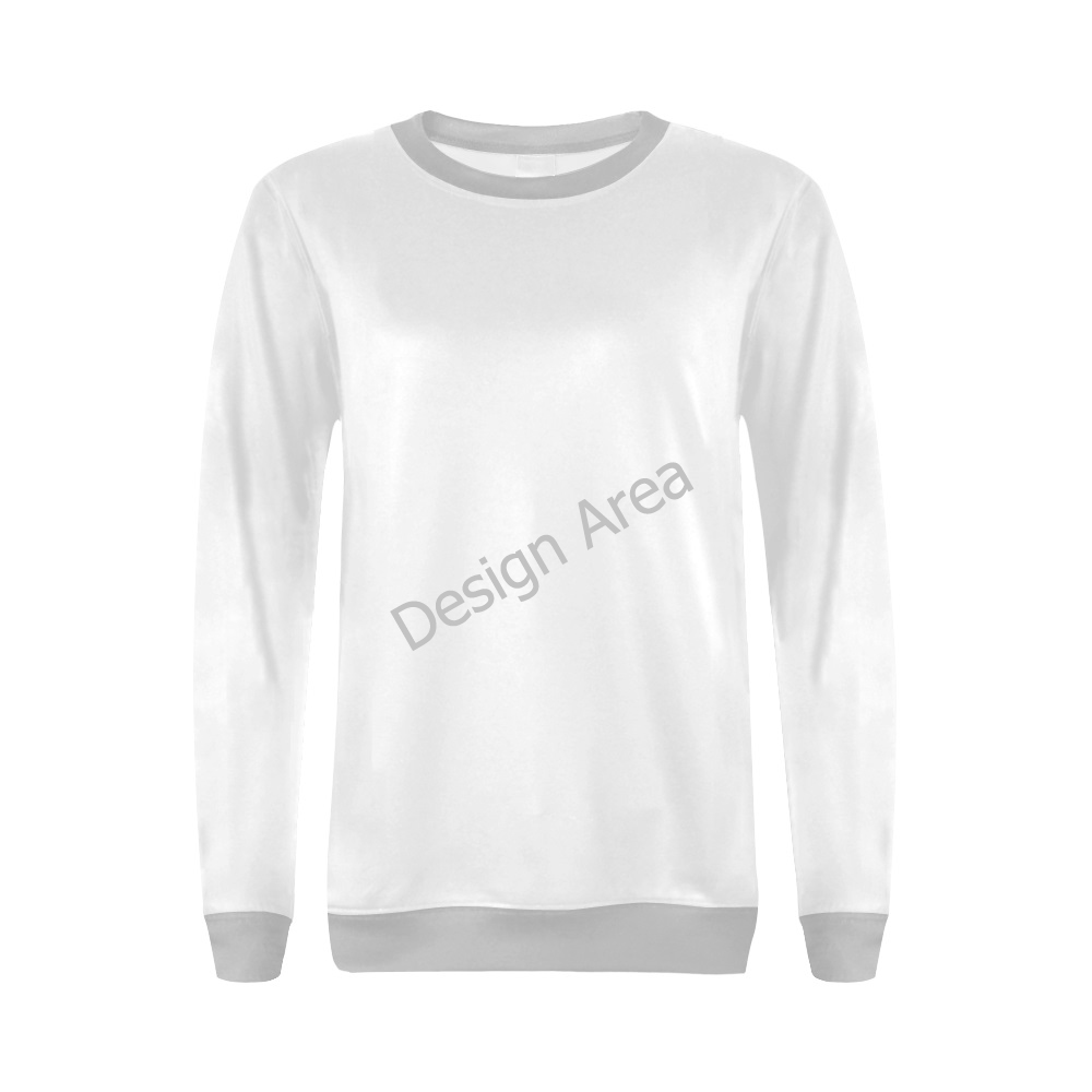 All Over Print Crewneck Sweatshirt for Women (Model H18)