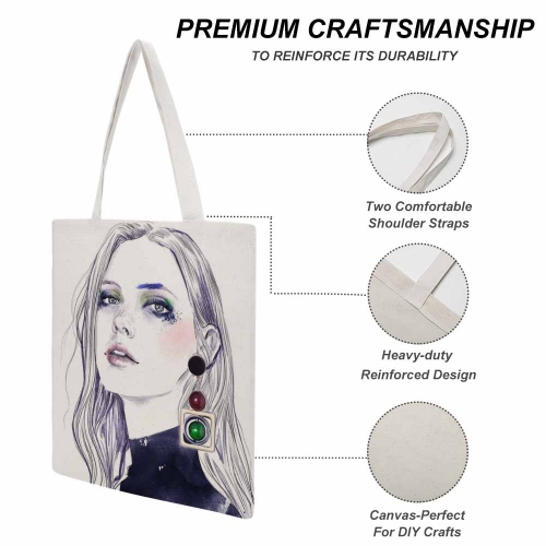 Canvas Tote Bag-38x41CM (Two-Sided Print)