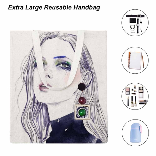 Canvas Tote Bag-38x41CM (Two-Sided Print)