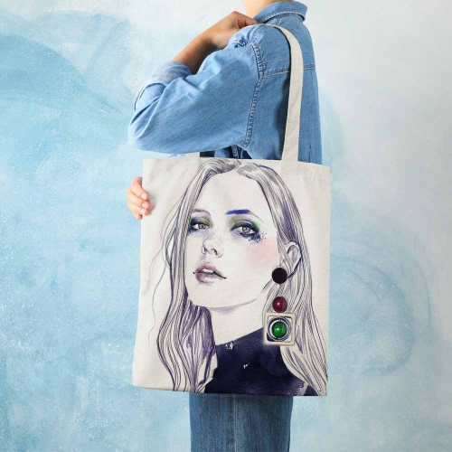 Canvas Tote Bag-38x41CM (Two-Sided Print)
