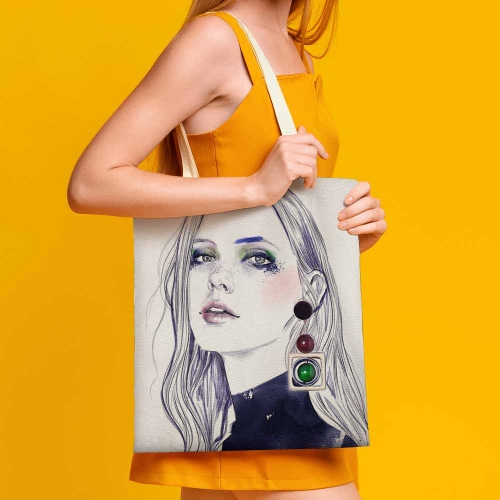 Canvas Tote Bag-38x41CM (Two-Sided Print)