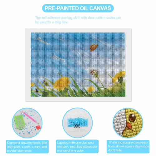 Glitter DIY Canvas Wall Art 12"×8"