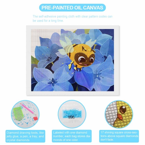 Glitter DIY Canvas Wall Art 16"×12"