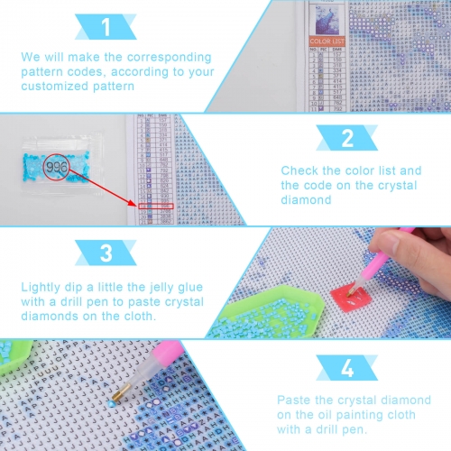 Glitter DIY Canvas Wall Art 8"×12"